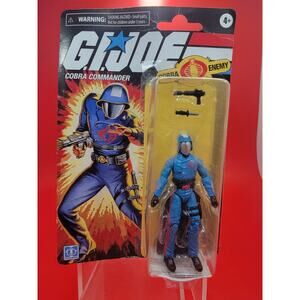 GI Joe Cobra Commander MOC Retro Collection Hasbro 3.75 Inch Action Figure